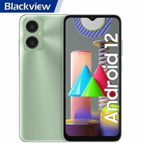 Telephone Portable Pas Cher 4G Blackview A52 6.5 pouces 2Go+64Go-TF 1To 5180mAh 13MP+5MP Android 12 Dual SIM,Face ID - Vert vitalité