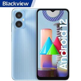 Smartphone Pas Cher Blackview A52 6.5 pouces 2Go+64Go 5180mAh 5MP+13MP  Android 12 Telephone portable 4G Face ID - Bleu Glace