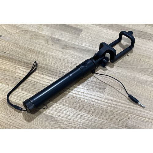 Selfie bâton support smartphone intégré - pliable - Rotation 270° - 78 Cm