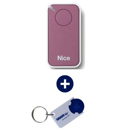 NICE - TÉLÉCOMMANDE 1 canal INTI1L + 1 porte - clés DOMOBIP