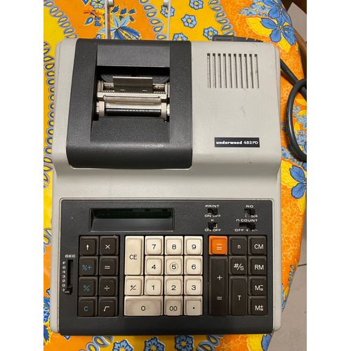 Underwood 483PD calculatrice avec imprimante