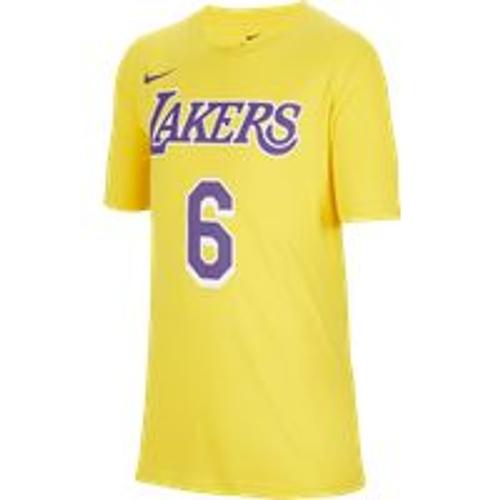 Tee-Shirt Nike Nba Los Angeles Lakers Pour Enfant Plus Âgé - Jaune