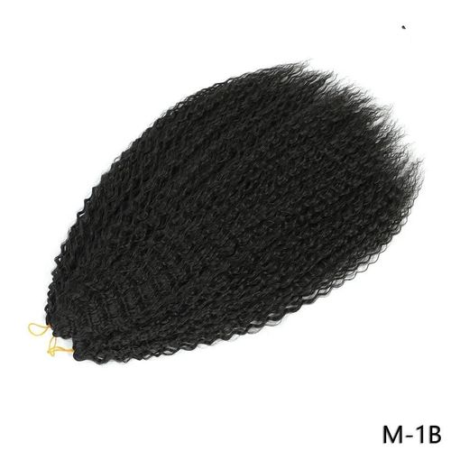 30inches-75cm Extension De Cheveux Tressés Crépus Bouclés 20 30 Pouces Boucles Afro Synthétiques Extensions De Tresses Au Crochet Ombre Rose Argent Gris Postiche