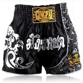 Short De Boxe Pour Hommes,Avec Motif Imprimé - Type Black M