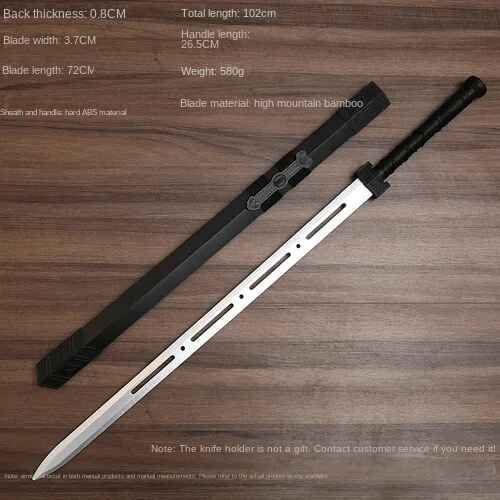gaine de couteau en bois,accessoire d'entraînement pour tirer l'épée - Type C 102cm
