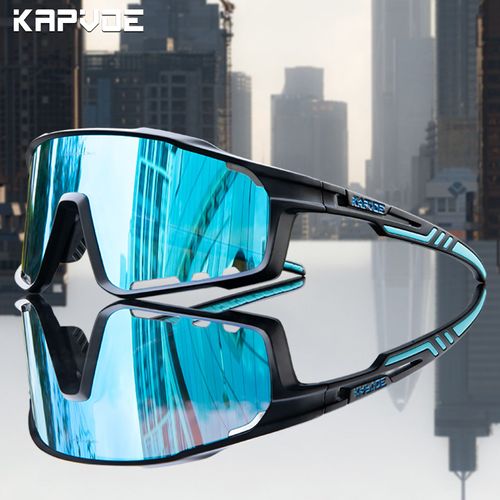 Kapvoe Cyclisme Lunettes De Soleil Hommes Conduite Vélo Cyclisme Lunettes Vélo Route Montagne Lunettes Femmes Sport De Plein Air Uv400 Lunettes - Type K76-G-03-3lens