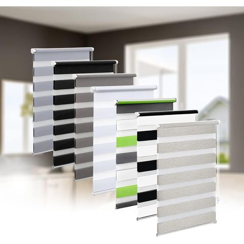 Store Double Avec Support De Serrage Sans Perçage, 60 Cm X 150 Cm (Largeur Du Tissu 56 Cm), Transparent, Opaque, Brise-Vue, Avec Support De Serrage Pour Fenêtres Et Portes[OCC711857]