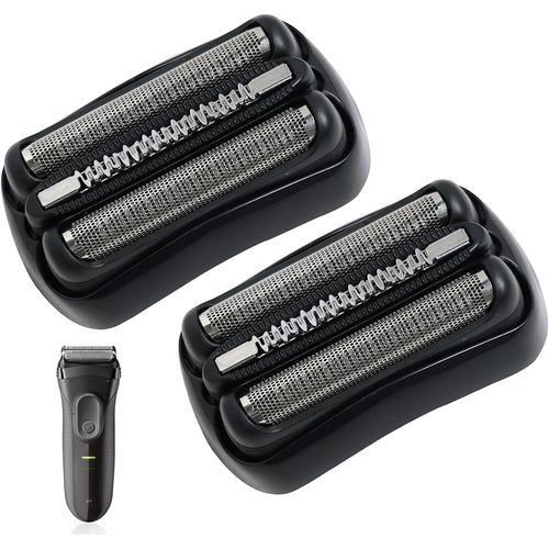 Lot De 2 21b Têtes De Rasage Pour Braun Rasoir Serie 3, Braun Series 3 Tête De Rasoirs De Remplacement Pour 300s, 310s, 320s, 330s, 340s, 360s, 3000s, 3020s, 3030s, 3040s, 3080s, N[Ras72347]