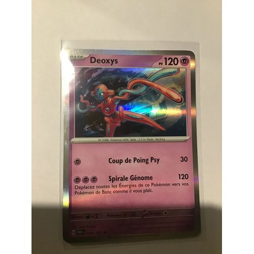 Deoxys Holographique 074/182 Série Écarlate Et Violet Faille Paradoxe