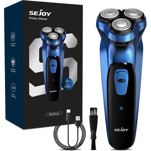 Electric Razor For Men,Electric Shavers For Men,Face Shaver, Cordless Washable Rechargeable Shaving Machines,Pop Up Trimmer For Travel Home, Led Display,Fast Charging,Azur[RAS72231]