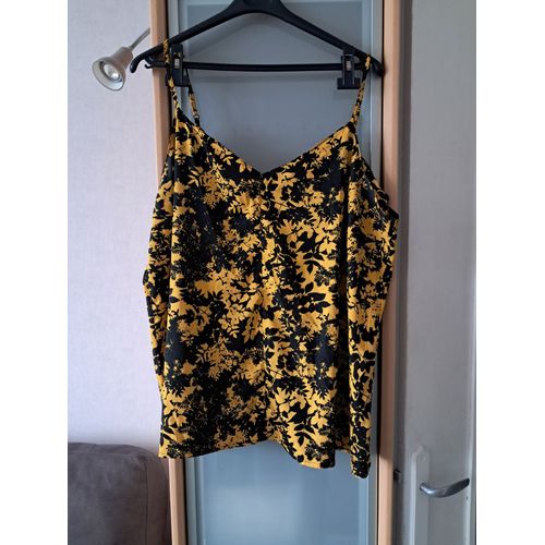 Débardeur Neuf Taille 50 Noir Et Jaune