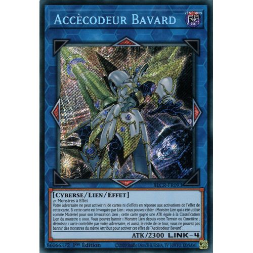 Yu Gi Oh ! Accècodeur Bavard ( Blcr-Fr093 ) Secret Rare En Français