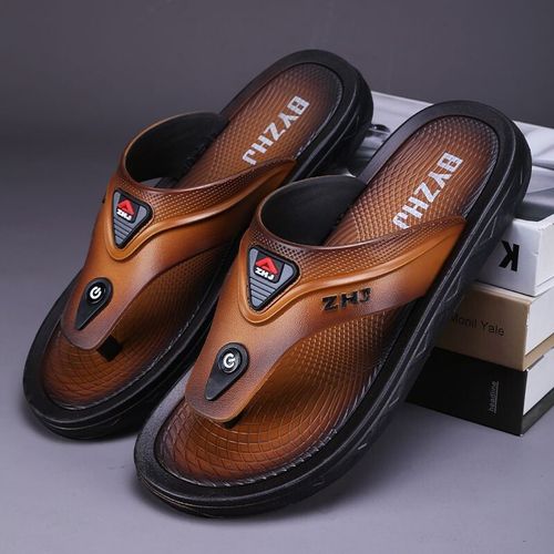 Maison Plage Marche Autour De La Maison Tongs Plate-Forme Extérieur Intérieur Sandales Homme Pantoufles Pour Hommes Shiatsu Chaussures Claquettes 2024 Tendance