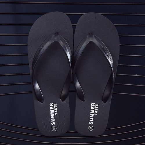 Pantoufles D'été Confortables Et Antidérapantes En Caoutchouc Souple Pour Hommes,Tongs Décontractées À Talons Plats,Pantoufles De Plage,2024