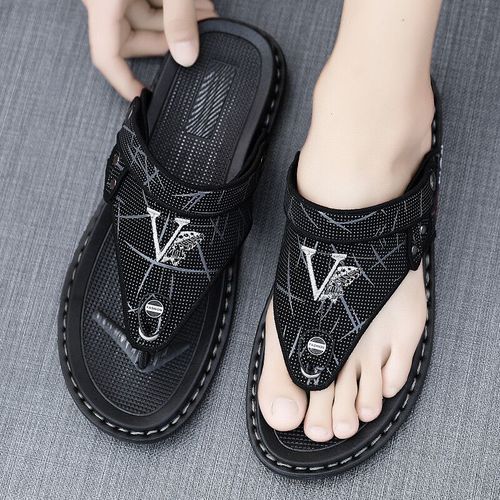 Tongs D'été Pour Homme,Sandales Confortables,Pantoufles De Plage,Semelle Légère,Mode Confortable