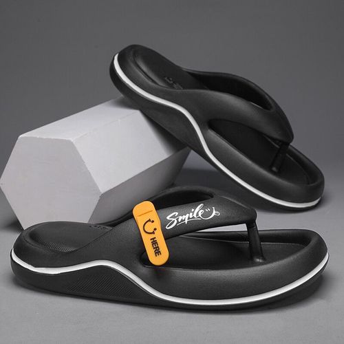 Tongs D'été À Plateforme Pour Hommes,Pantoufles Eva À Semelle Souple,Chaussures De Plage Décontractées Pour L'extérieur,Chaussures De Salle De Bain Antidérapantes Pour La Maison