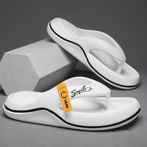 Tongs D'été À Plateforme Pour Hommes,Pantoufles Eva À Semelle Souple,Chaussures De Plage Décontractées Pour L'extérieur,Chaussures De Salle De Bain Antidérapantes Pour La Maison
