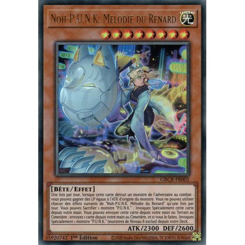 Yu Gi Oh ! Noh-P.U.N.K. Mélodie Du Renard ( Grcr-Fr005 ) Ultra Rare En Français