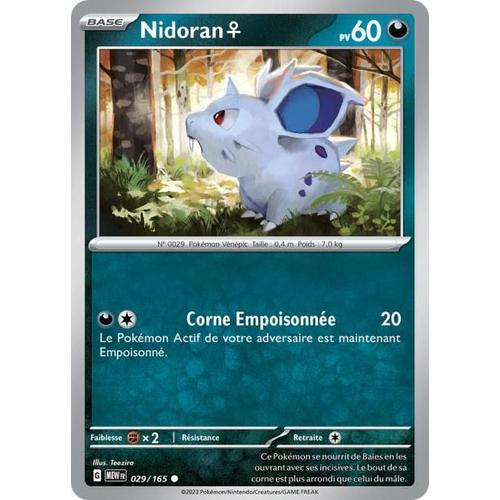 Carte Pokémon - Nidoran - 029/165 - Ev3,5 - 151
