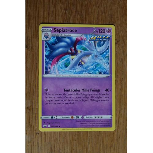 Carte Pokémon Sepiatroce 120 Pv 070/198 Règne De Glace