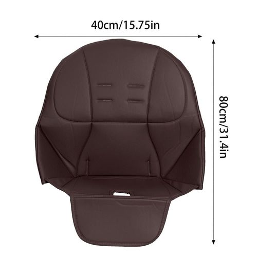Housse De Siège De Chaise De Salle À Manger En Cuir Pu Pour Bébé,Housse De Siège De Salle À Manger Pour Enfant,Pour Peg Perego Tatamia - Type Coffee