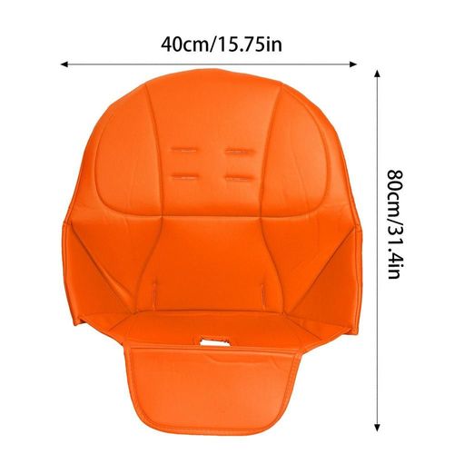Housse De Siège De Chaise De Salle À Manger En Cuir Pu Pour Bébé,Housse De Siège De Salle À Manger Pour Enfant,Pour Peg Perego Tatamia - Type Orange