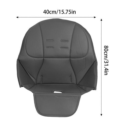 Housse De Siège De Chaise De Salle À Manger En Cuir Pu Pour Bébé,Housse De Siège De Salle À Manger Pour Enfant,Pour Peg Perego Tatamia - Type Dark Gray
