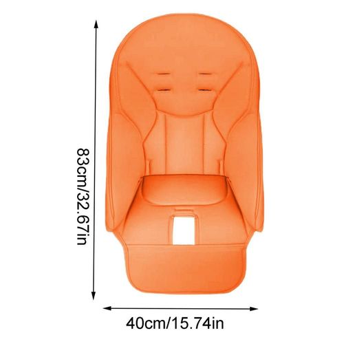 Housse de chaise de salle à manger en cuir PU pour bébé,housse de siège souple,confortable pour PegPerego Siesta Zero3 Baoneo Kosmic Jane - Type Orange