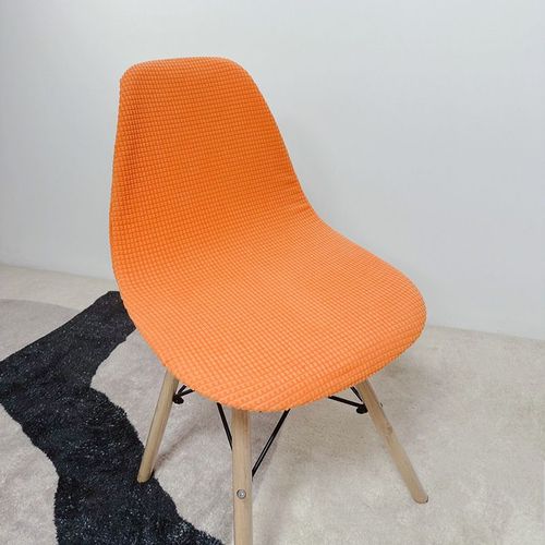 Housse De Chaise À Coque Imperméable En Jacquard,Housse De Chaise Scandinave À Dossier Court,Housses De Siège De Salle À Manger Réglables Pour Bar Et Fête - Type Jacquard Orange-1pcs Chair Cover