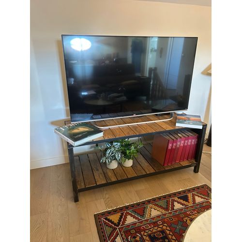Meuble Tv Sur-Mesure Industriel ¿ Bois Massif & Métal ¿ Excellent État