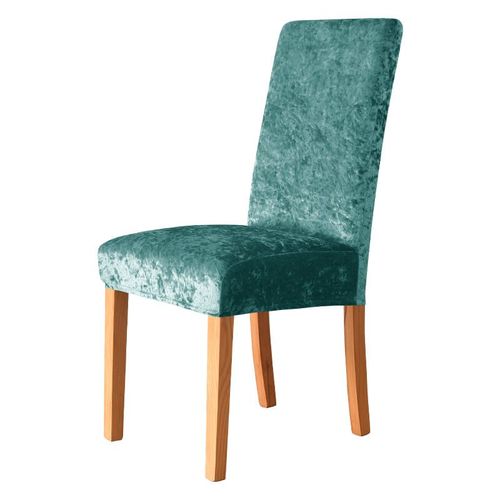 Housses De Chaise En Tissu Velours Brillant,Taille Universelle,Housses De Siège Commandées,Housses Bon Marché Pour Salle À Manger,1 Pièce,2 Pièces,4/6 Pièces - Type Shiny-Tiffany-6 Pcs