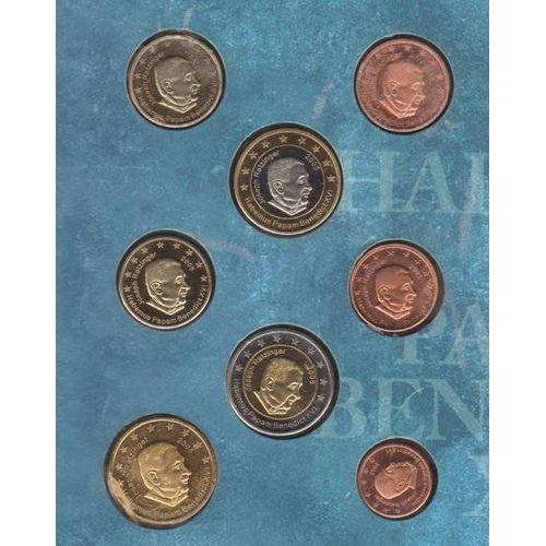 *** Pièces Commémoratives En Euro Vatican -Benedikt Xvi - Année 2005 Lot De 8 Pièces ***