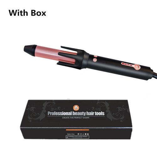 Bigoudi Automatique Fer À Friser Automatique Fer À Friser En Céramique Rotatif Air Bigoudi Air Spin Baguette Styler Curl Machine Magique Bigoudi - Type Blackgold With Box