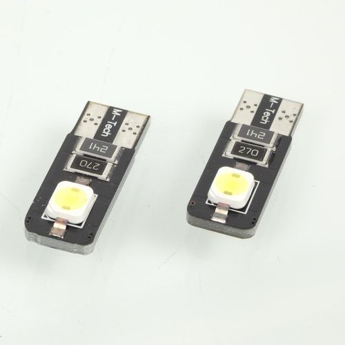 Ampoule Led M-Tech Pour Auto 12v 6w W2.1x9.5d T10 W5w Neuf