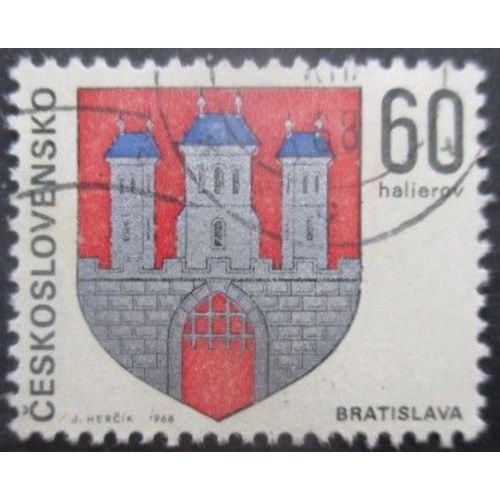 Tchecoslovaquie N°1670 Armoirie De Bratislava Oblitéré