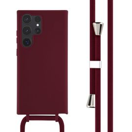 Imoshion ¿Coque En Silicone Avec Cordon Samsung Galaxy S23 Ultra Rouge Foncé