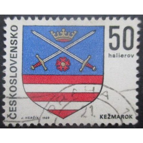 Tchecoslovaquie N°1753 Armorie De Kezmarok Oblitéré