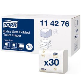 Colis 30 Maxi Paquet Papier Toilette Tork Premi¿ 