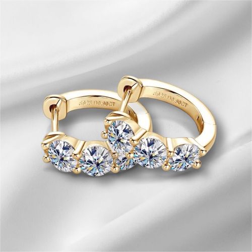 Boucles D¿Oreilles En Moissanites