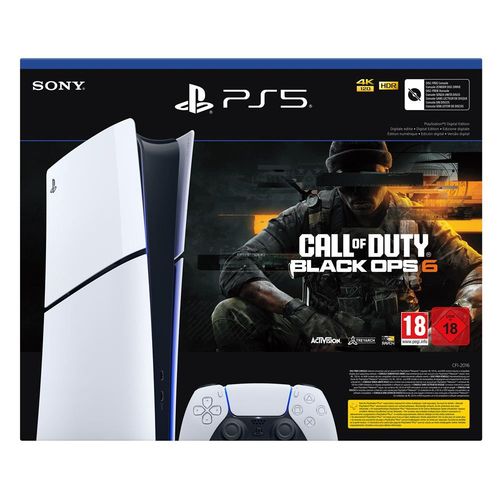 Pack Console Sony Ps5 Slim Édition Numérique + Call Of Duty Black Ops 6