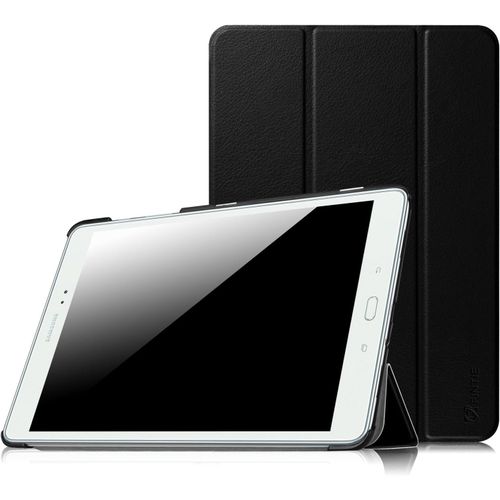 Étui Housse Pour Samsung Galaxy Tab A 9.7 Smt550 / T555 Coque De Protection Ultramince Léger Pu Cuir Case Cover, Fonction Sommeil/Réveil Automatique, Noir