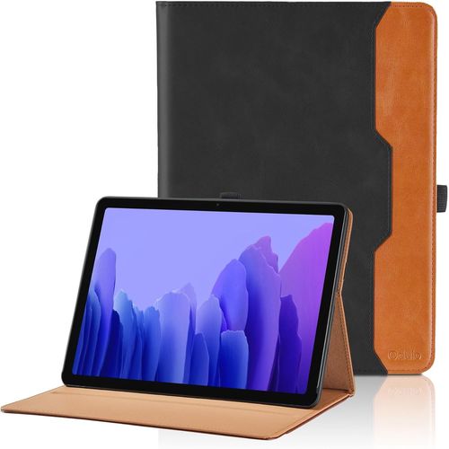 Coque Pour Samsung Galaxy Tab A7 10.4"" 2020 Smt500/T505/T507 Pu Cuir Cover Tablette Housse De Protection Auto Réveil/Sommeil, Multiangle Étui Avec Poche Noir