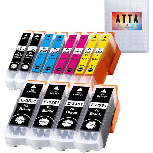 Lot De 12 Cartouches D'Encre Compatibles Pour Epson 33Xl 33 Xl À Utiliser Avec Epson Expression Premium Xp-7100 Xp-640 Xp-430 Xp-830 Xp-645 Xp-900 Xp-630 Xp-635 Xp-645 Imprimante[TOU710568]