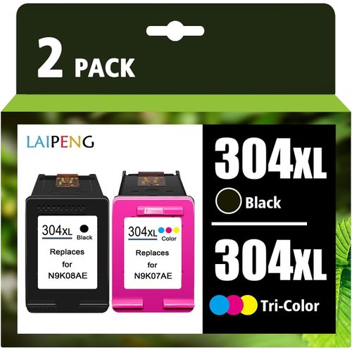 304Xl 304 Xl Cartouche D'Encre Remanufacturées Pour Hp Envy 5000 5010 5030 5032 Deskjet 2600 2620 2622 2630 2633 3720 3730 3733 3750 3760 3762 5010 5020 Imprimante Multipack (Bk/Cm[TOU710555]