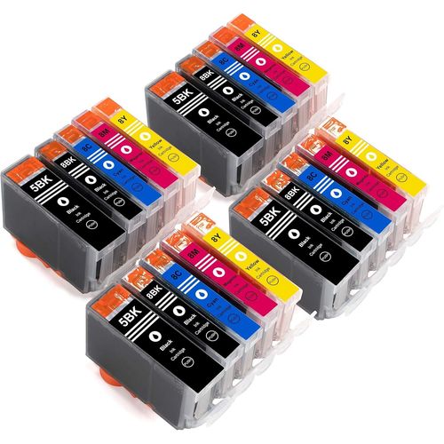 Lot De Cartouches D'Encre De Rechange Pour Canon Pgi5 Cli8 Pour Canon Pixma Mp500 Mp520X Mp530 Mp600R Mp610 Mp800R Mp810 Mp830 Mx700 Mx850 Ip4200X Ip4300 Ip4500X Ip5200R Ip5300 Ip6[TOU710705]