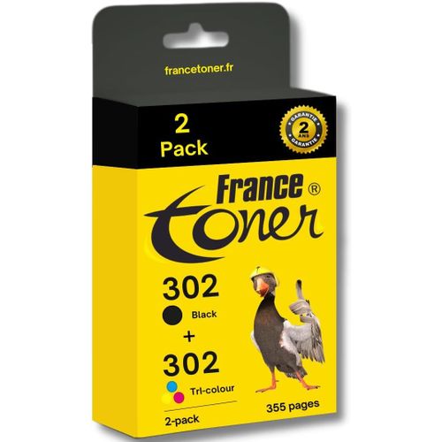 302 - Cartouche D'Encre Compatible Avec Hp302 - Pack 4 Couleurs Taille Standard - Pour Hp Deskjet 1110-2100 - 2130-2132 - 2134-2136 Hp Officejet 3830-3831 3832-3833 3834[TOU710408]