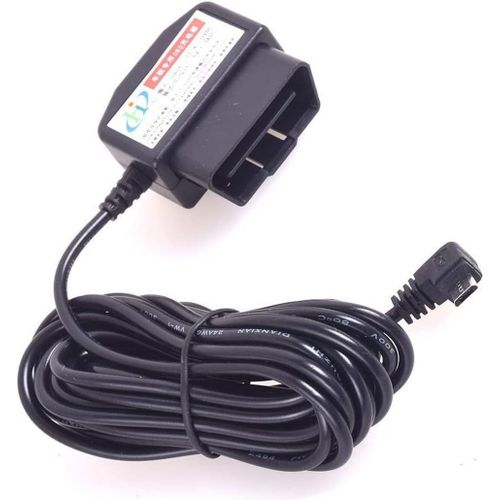 Kathlelxh-Auto Micro Dual Usb Chargeur Convertisseur, Dc 12 V À Dc 5 V Direct To Battery Chargeur Filaire Fixe, Câble De Charge Universel Pour Dashcam/Dvr De Voiture/Gps/Iphone/Samsung Mobil[H639]
