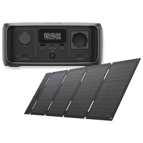 Ecoflow pack River 3 UPS et Panneau solaire 45W