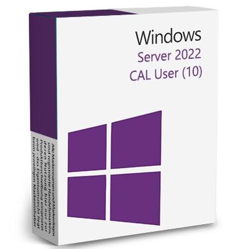 Windows Server 2022 Cal 10 User. Deliver