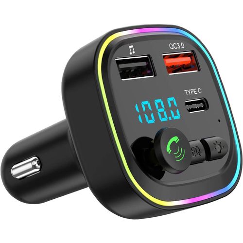 Kathlelxh-Transmetteur Fm,Adaptateur Bluetooth Voiture,Radio Lecteur De Musique Mp3,2 Ports Usb 5V/3A,Chargeur Rapide De Voiture Pd 20W Qc3.0+Type C,Appel Mains Libres,Support Carte Tf/Usb[H92]
